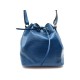 SAC A MAIN LOUIS VUITTON SEAU NOE PM EN CUIR EPI BLEU LEATHER HAND BAG 1410€