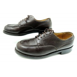 CHAUSSURES JM WESTON DERBY GOLF 641 6.5D 41 CUIR MARRON BROWN LEATHER SHOES 675€