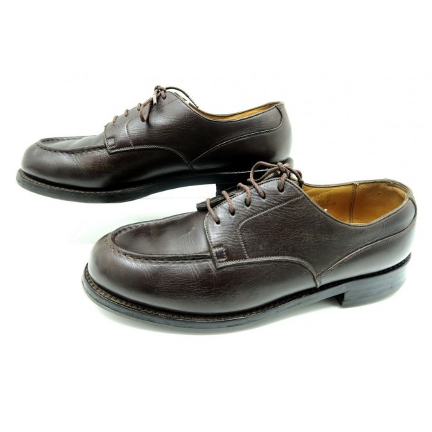 CHAUSSURES JM WESTON DERBY GOLF 641 6.5D 41 CUIR MARRON BROWN LEATHER SHOES 675€