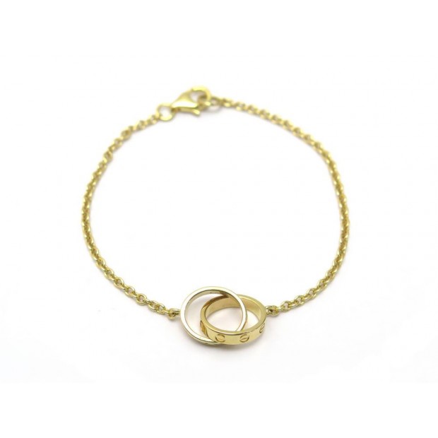 NEUF BRACELET CARTIER LOVE B6027100 T15 OR JAUNE + ECRIN YELLOW GOLD JEWEL 1640€