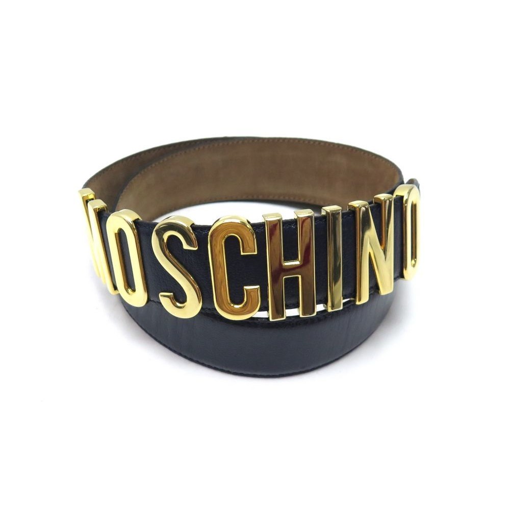 moschino blue belt