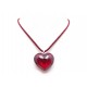 NEUF COLLIER BACCARAT ROMANCE EN CRISTAL ROUGE COEUR + BOITE HEART NECKLACE 295€