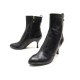 CHAUSSURES LOUIS VUITTON BOTTINES 40 CUIR NOIR + BOITES LEATHER BOOTS SHOES 980€