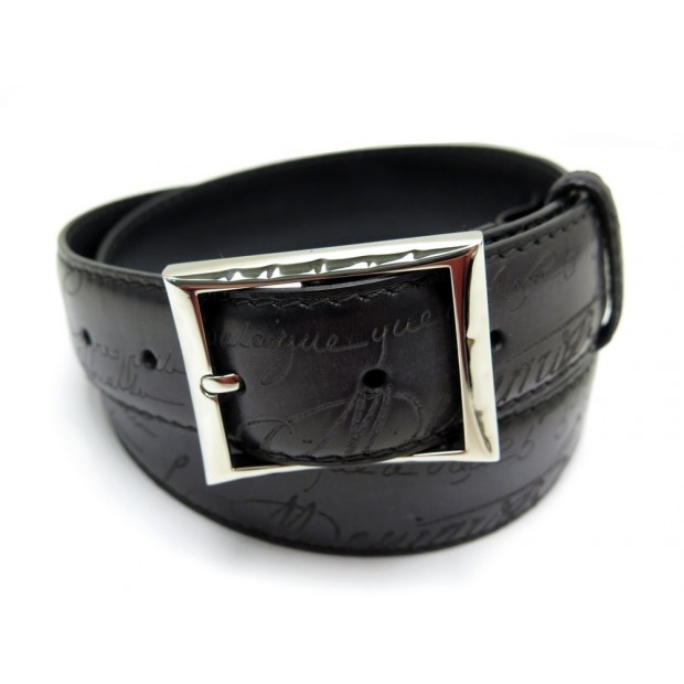 CEINTURE BERLUTI CUIR BLEU 