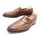 CHAUSSURES CROCKETT & JONES KINGSTON 7.5E 41.5 MOCASSINS CUIR MARRON LOAFER 665€