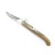 COUTEAU HERMES BUFFALO MONGIN CANNIF 28.6 CM EN ACIER ET RESINE MARRON KNIFE