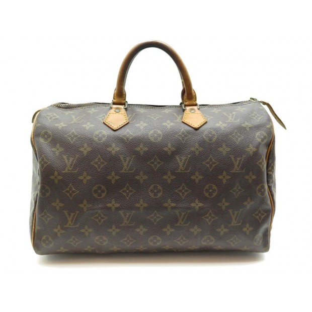 AAL6030 277B Louis Vuitton Speedy 35 Brown Monogram Canvas 