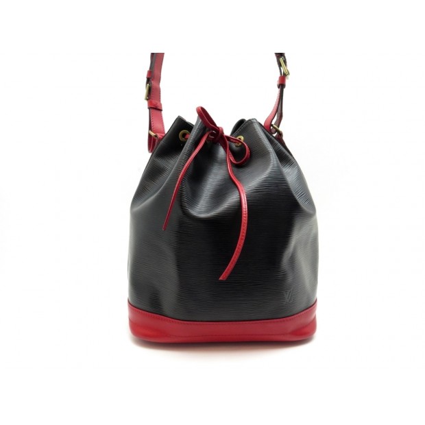 SAC A MAIN LOUIS VUITTON NOE GM EN CUIR EPI BICOLORE NOIR ROUGE HAND BAG 1640€