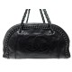 SAC A MAIN CHANEL BOWLING CHAINE LOGO CC EN CUIR NOIR LEATHER HAND BAG 3800€