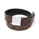 CEINTURE LOUIS VUITTON TAILLE 80 EN TOILE DAMIER EBENE + BOITE CANVAS BELT 290€