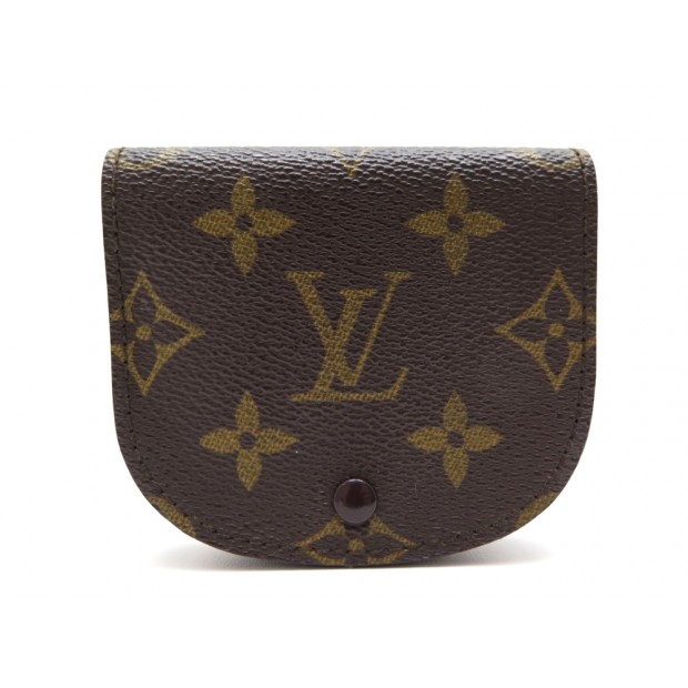 VINTAGE PORTE MONNAIE LOUIS VUITTON CUVETTE TOILE MONOGRAM CUIR LV WALLET 255€