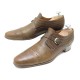 CHAUSSURES HESCHUNG 7 41 MOCASSINS A BOUCLE EN CUIR MARRON LEATHER LOAFERS 475€