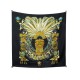 FOUARD HERMES MEXIQUE AZTEQUE SOIE NOIR 