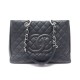 SAC A MAIN CHANEL SHOPPING CUIR MATELASSE CAVIAR NOIR 