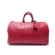 SAC A MAIN LOUIS VUITTON KEEPALL 45 CUIR EPI ROUGE 