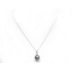 NEUF COLLIER 42 CM EN ARGENT 925 & PERLE DE CULTURE TAHITI 3.7GR SILVER NECKLACE