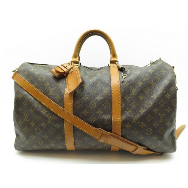 SAC DE VOYAGE LOUIS VUITTON KEEPALL 50 BANDOULIERE M41416 TOILE MONOGRAM 1520€