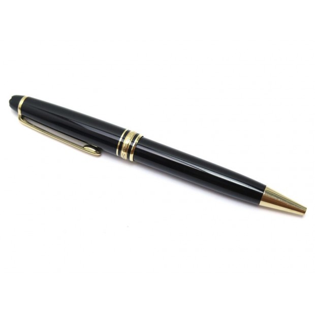 VINTAGE STYLO BILLE MONTBLANC MEISTERSTUCK CLASSIQUE DORE 10883 RESINE NOIR 360€