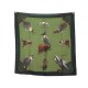 TEINTURIER FOULARD HERMES CHASSE A VOL VERT 