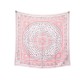 NEUF FOULARD HERMES DONNER LA MAIN PETROSSIAN CARRE 90 SOIE ROSE SILK SCARF 375€