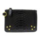  NEUF POCHETTE POPOCHE S JEROME DREYFUSS CUIR PYTHON NOIR 