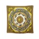 FOULARD HERMES DIES ET HORE FACONNET CARRE 90 EN SOIE MARRON SILK SCARF 375€