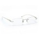 NEUF MONTURE LUNETTES CARTIER PANTHERE T8101036 EN METAL ARGENTE GLASSES 645€