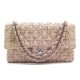 SAC A MAIN CHANEL TIMELESS CLASSIQUE MATELASSE EN TWEED ROSE HAND BAG 5150€