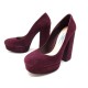 NEUF CHAUSSURES PRADA 37 IT 38 FR ESCARPINS DAIM BORDEAUX SUEDE PUMP SHOES 530€