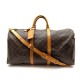 VINTAGE SAC DE VOYAGE LOUIS VUITTON KEEPALL 55 BANDOULIERE MONOGRAM 