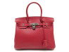  sac a main hermes birkin 30 en cuir togo rouge