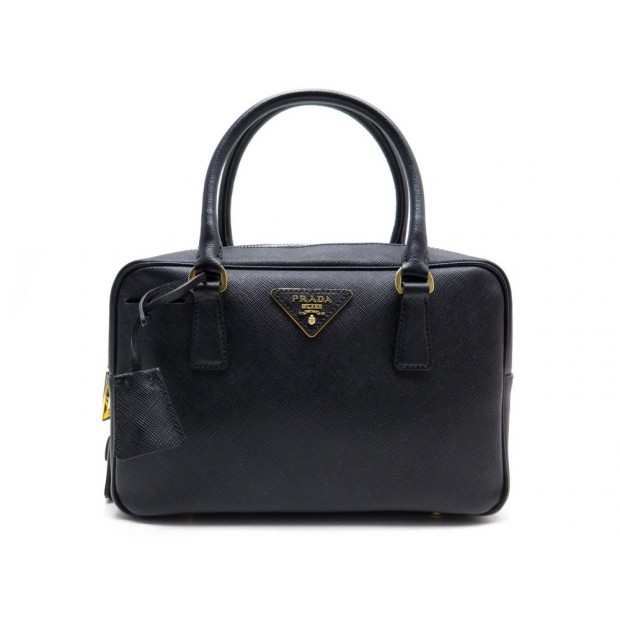 SAC PRADA CUIR SAFFIANO CUIR NOIR + BOITE + FACTURE 