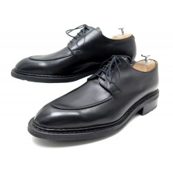 NEUF CHAUSSURES PARABOOT AVIGNON 7 41 DERBY CUIR NOIR BLACK LEATHER SHOES 380€