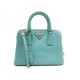 SAC PRADA CUIR SAFFIANO VERT + BANDOULIERE 