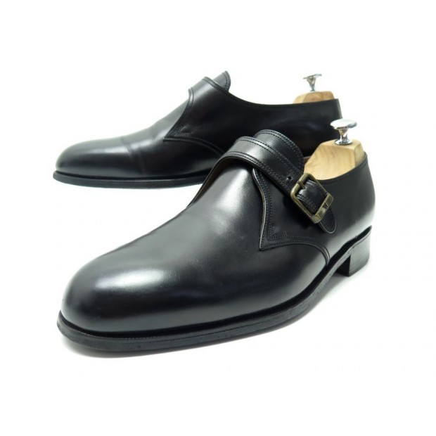 CHAUSSURES JM WESTON MOCASSINS A BOUCLE 531 8.5E 42.5 EN CUIR NOIR SHOES 690€