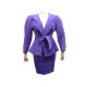 ENSEMBLE TAILLEUR VESTE JUPE JEAN CLAUDE JITROIS 36 S DAIM VIOLET JACKET 4590€