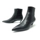 NEUF BOTTINES BALENCIAGA SLASH 477205 38 CUIR NOIR 