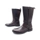 NEUF BOTTES DOLCE & GABBANA GC0AJ2 44 DE MOTO MOTARD EN CUIR MARRON BOOTS 990€