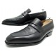 CHAUSSURES JM WESTON CONTI 414 7.5E 41.5 LARGE MOCASSINS EN CUIR NOIR SHOES 740€