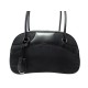 SAC A MAIN PRADA BOWLING EN TOILE NYLON ET CUIR NOIR 29 CM BLACK HAND BAG 950€