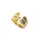 BAGUE CARTIER DOUBLE C 3 OR JAUNE ROSE BLANC 18K 55 + BOITE GOLD RING 1500€