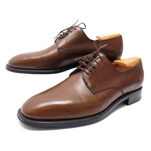 CHAUSSURES JM WESTON 556 DERBY 8D 42 CUIR MARRON BERGERONNETTE 