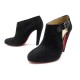 ESCARPINS LOUBOUTIN 37.5 DAIM NOIR 