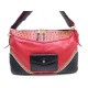 SAC A MAIN MIU MIU BIKER 5BC917 EN CUIR BICOLORE ROUGE & NOIR BAG PURSE 1700€