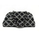 NEUF SAC A MAIN CHANEL BOWLING EN TWEED ET CUIR VERNI NOIR LEATHER HANDBAG 3500€