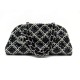 NEUF SAC CHANEL BOWLING TWEED ET CUIR NOIR 