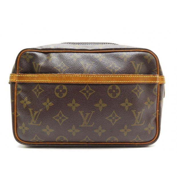 VINTAGE - TROUSSE DE TOILETTE LOUIS VUITTON COMPIEGNE MONOGRAM SAC A MAIN PURSE