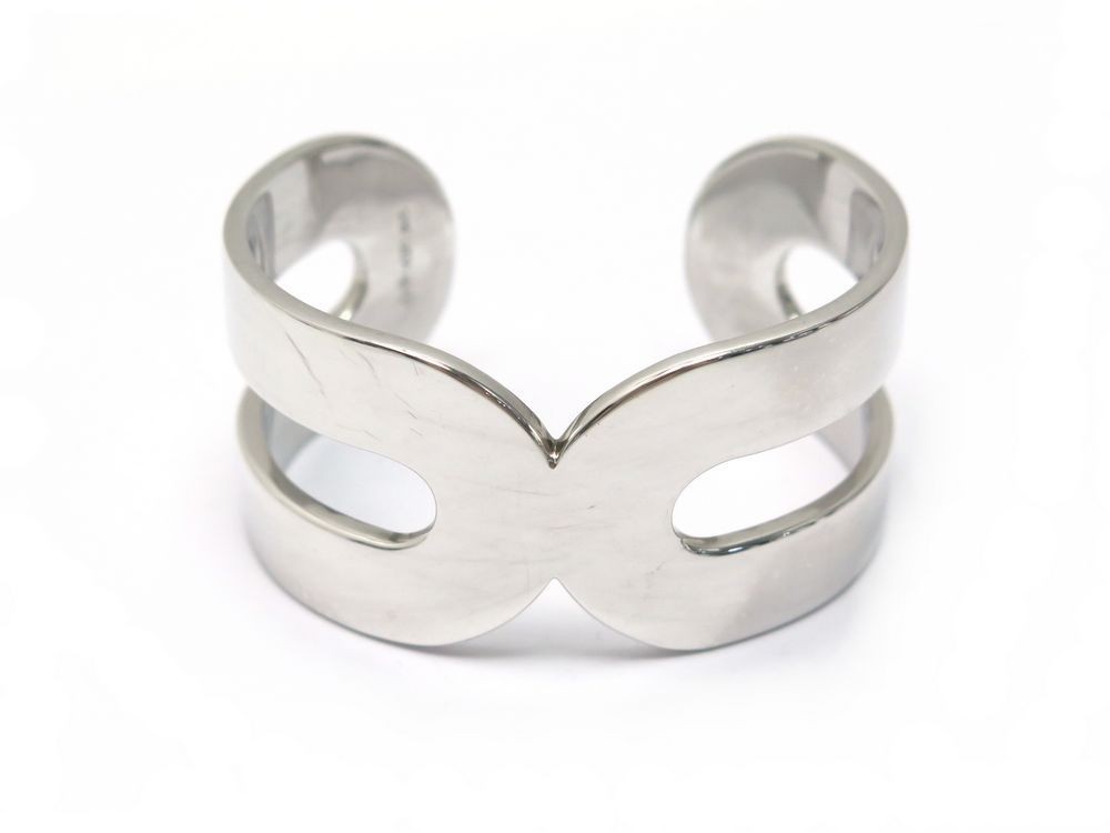 Bracelet Argent Dinh Van Maillon XL - Poli à Neuf - Cordon Neuf - Sans Boîte