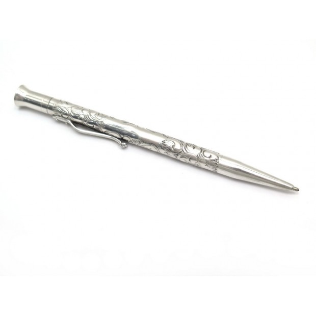 STYLO BILLE YARD-O-LED PERFECTA VICTORIAN ARGENT MASSIF SILVER BALLPOINT 470€