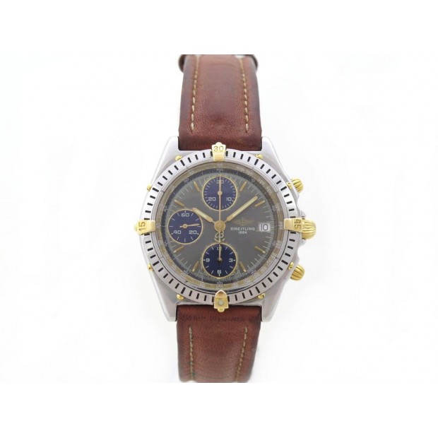 MONTRE BREITLING CHRONOMAT B13047 CHRONOGRAPHE 40MM AUTOMATIQUE ACIER CUIR 5000€